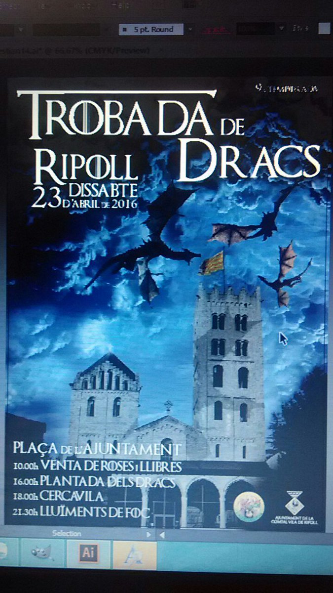 Diablesderipoll's tweet photo. Trobada de #dracs i #besties de #foc a #Ripoll dissabte 23 d'abril #diables https://t.co/7L3WdaMY0d