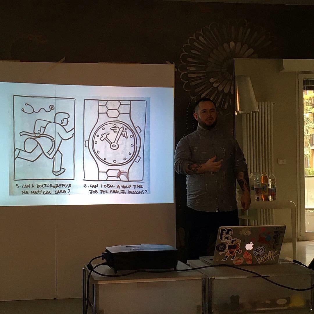 QM_QuestionMark's tweet photo. L'illustrazione editoriale su commissione @goranfactory @GDM89 #qmlife #workshop https://t.co/g7Gjb3u5FI