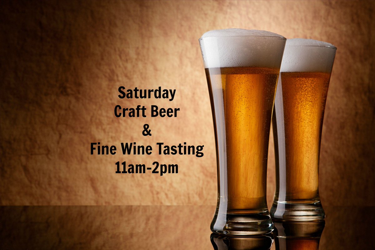 Beer and wine tasting today!
