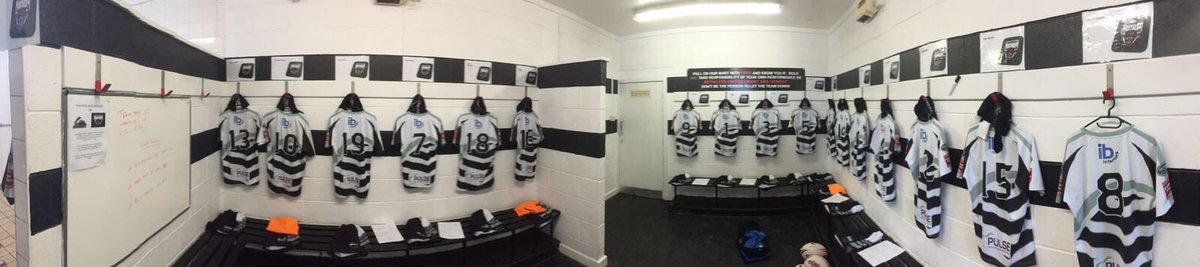 Dressing room all ready for the boys. <a href="/OfficialNCL/">National Conference League - RL</a> 
2:30 v <a href="/WaterheadARLFC/">Waterhead Warriors</a>. ⚫️⚪️⚫️.