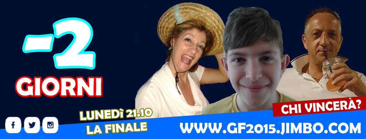 GFVIP2's tweet photo. Tranquilli, solamente 2 giorni, solamente 2 giorni... ;) #GF14Vip #LaFinale https://t.co/oViIt8Oipi