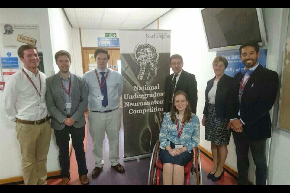 SotonBrainHub's tweet photo. New @UoS_Medicine AD Prof. Karen Morrison, @anat_soc ex-President Prof. Davies and #NUNC2016 team! https://t.co/BEtpf7Xtgw