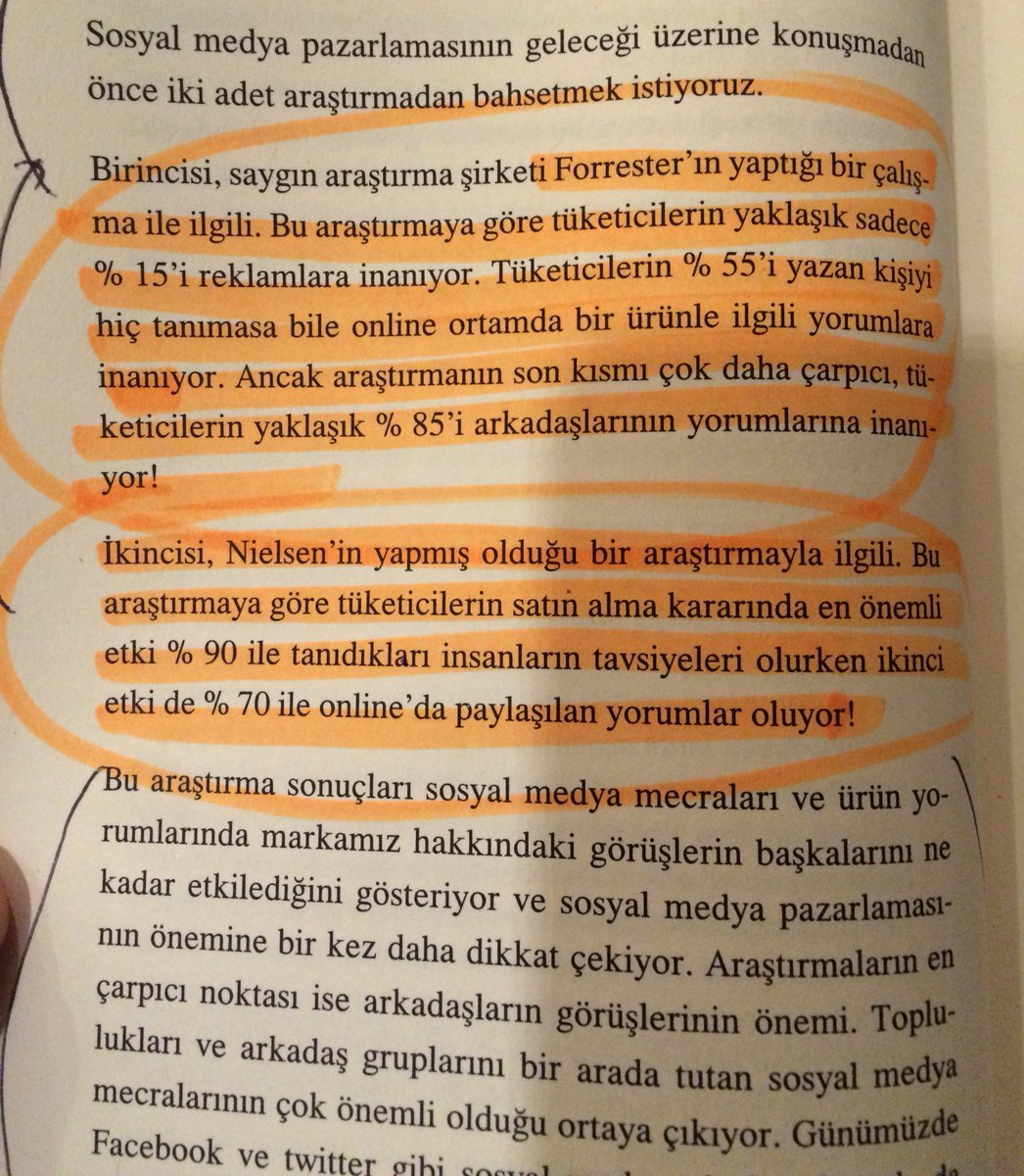 Tüketicilerin %15'i reklamlara, %85'i ise arkadaşlarının yorumlarına inanıyor.