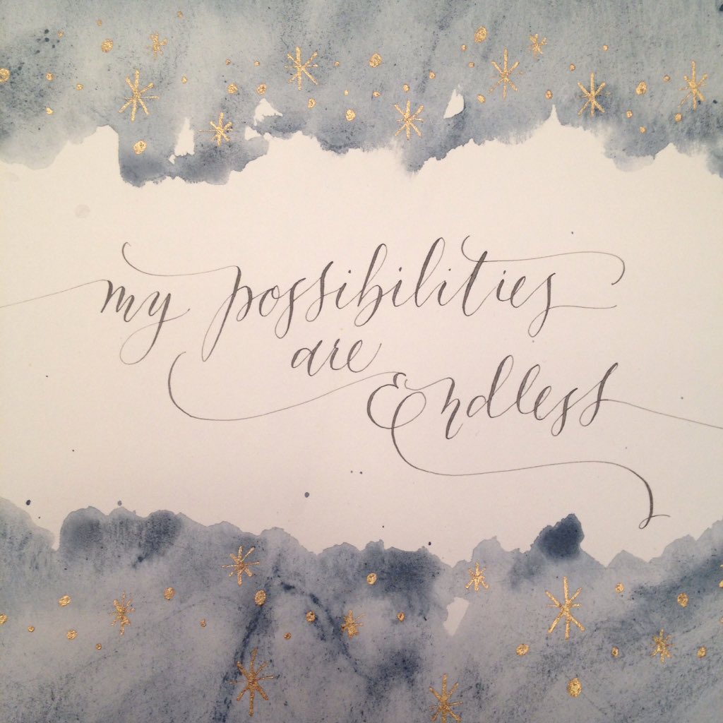 Mindful lettering challenge on Instagram #instagram #mindfullettering <a href="/jbcalligraphy/">Judith Browne</a>