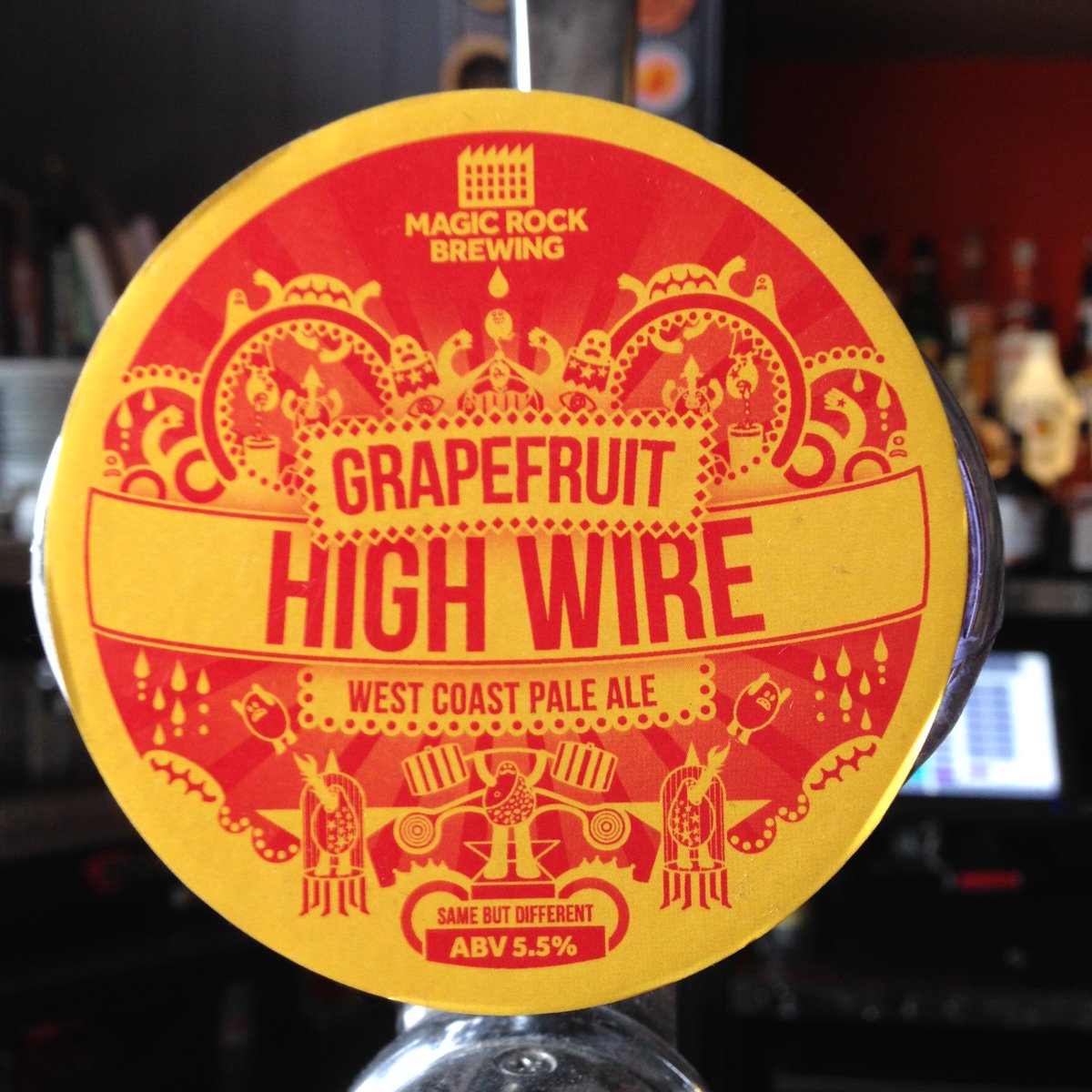 alvinosbarnewc's tweet photo. ❤️ @MagicRockBrewCo Grapefruit High Wire! It's falling out the pumps #Newcastle. It's a fruity #craftbeer. #SupIt https://t.co/s8zphKTHIO