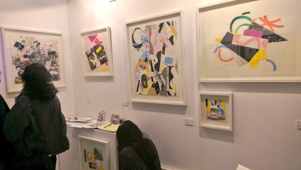 DavidSmithArt's tweet image. #PersonalReflections on @johummelnewell stand @TheOtherArtFair Really good, captivating work