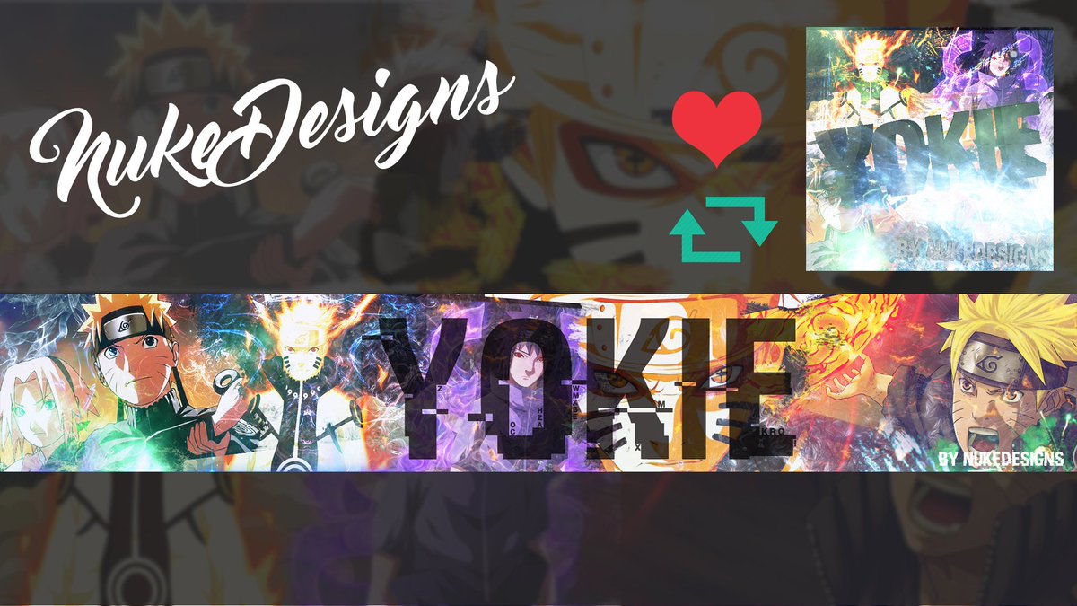 NukeDesigns_'s tweet image. New Naruto revamp for @ImYokie 
RT &amp;amp; FAV For more Designs! :P
