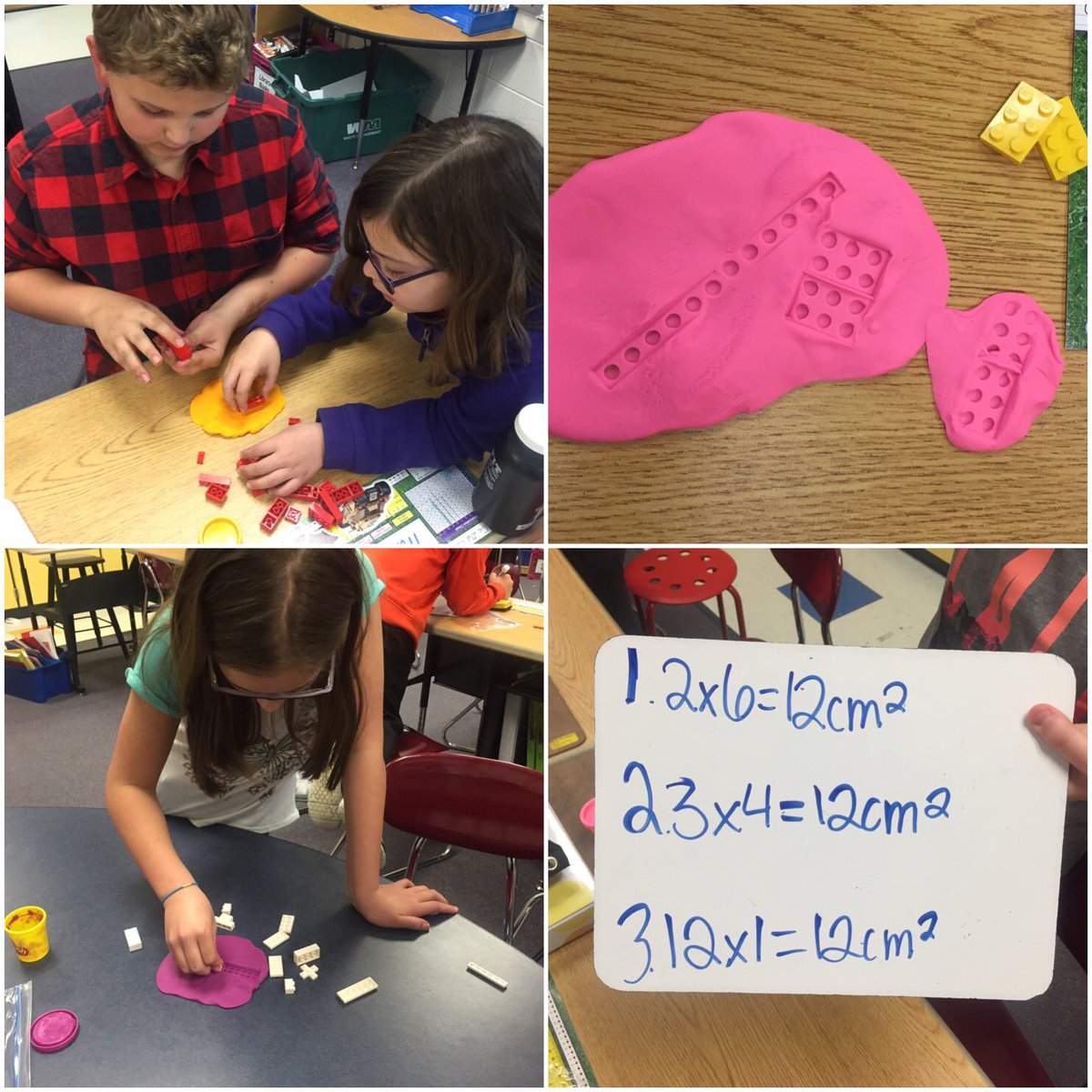 Mrs_Clark54's tweet photo. Ss use Legos and Play-Doh to learn about area. #kme302 #kaneland302 https://t.co/uExvrzjpz8