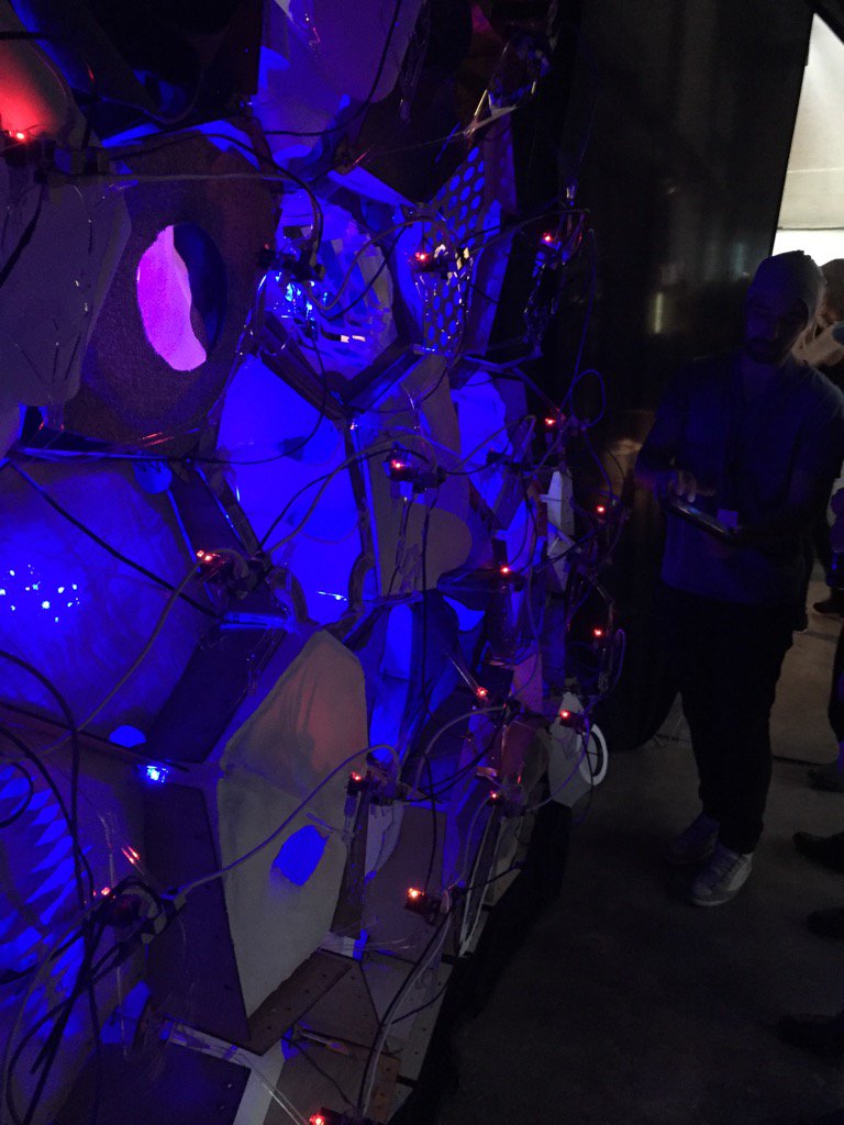 Smartgeometry's tweet photo. #sg2016 workshop "Sensory Detectives" at last nights exhibition https://t.co/sB6pzR3qq7 https://t.co/zlF8w5564n