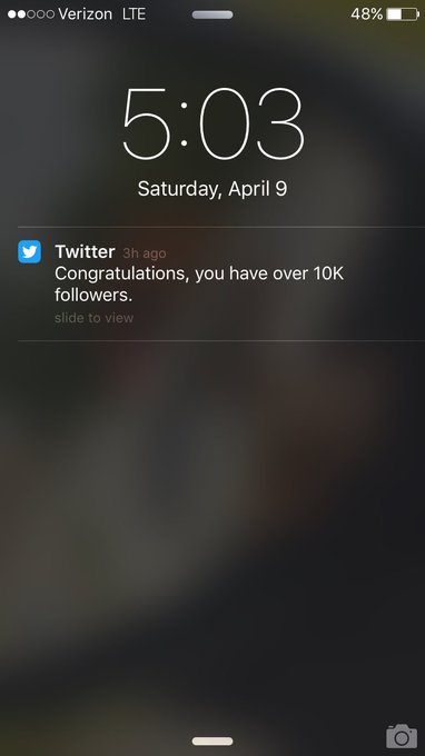 My Twitter account hit an awesome milestone today, 10,000 followers! Thank you guys 💃🏻 https://t.co/