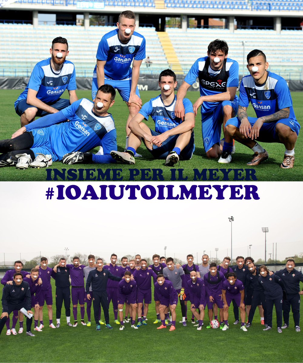 fondazionemeyer's tweet photo. Domani, per il Meyer, @acffiorentina e @EmpoliCalcio scendeno in campo con i "nasi bianchi" https://t.co/eJknMYHcxF https://t.co/YjXlst2BTc