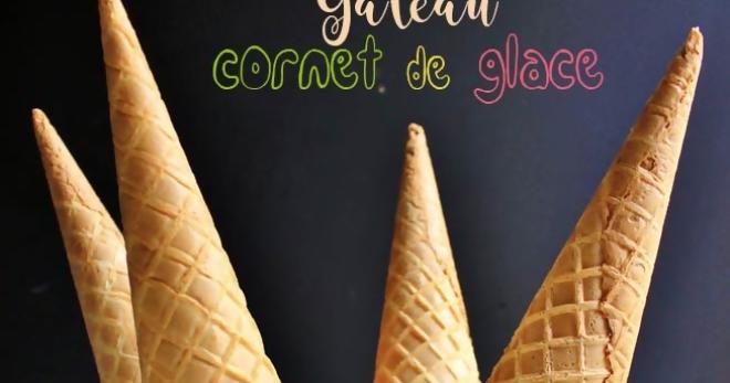 Gâteau d'anniversaire cornet de glace goo.gl/rFNGJ8
