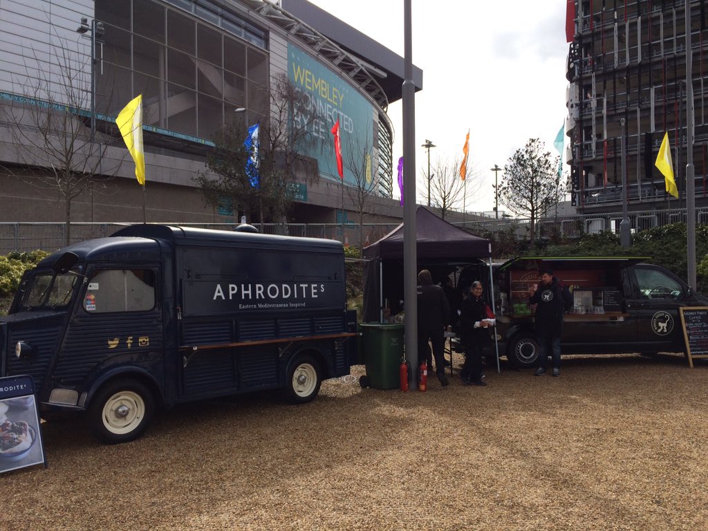 Amazing lunch, coffee and treats today thanks to <a href="/AphroditesFood/">Aphrodite's</a> and <a href="/monkeypuzzleco/">Monkey Puzzle Coffee</a> at <a href="/twxcorp/">Hello.exe</a> Fit Nation 5k!