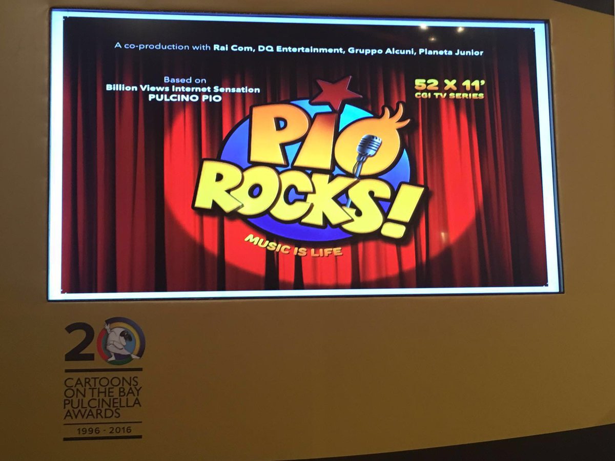 Raicomspa's tweet photo. Per il #pulcinopio 1,5 miliardi di visualizzazioni #RaiCom #PioRocks #cotb2016 #CartoonsOnTheBay @cartoonsbay1 https://t.co/dNdIbhFhVS