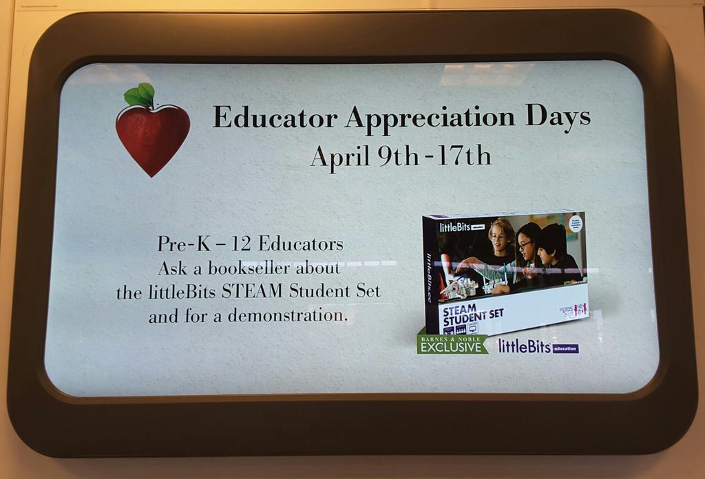 BNSouthBurl's tweet photo. Educator Appreciation Days are here! Great discounts for all your personal purchases! #bnbookishlove #educatordays https://t.co/HIibGSAjxX