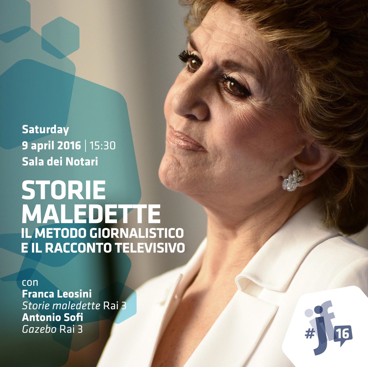 journalismfest's tweet photo. Il metodo giornalistico e il racconto televisivo: incontro con Franca Leosini #ijf16

🎥Live: https://t.co/DJdJAJYcjX https://t.co/rp1pFzlFic