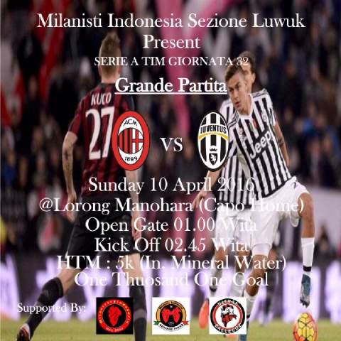Nonton Milan Bersama
Milanisti Indonesia Sezione Luwuk

Cc <a href="/MilanistiOrId/">Milanisti Indonesia</a> <a href="/Milanisti_Info/">Merah Hitam</a> 
<a href="/Ulgad_Luwuk/">ULTRAS BALLECOZ[081]</a>