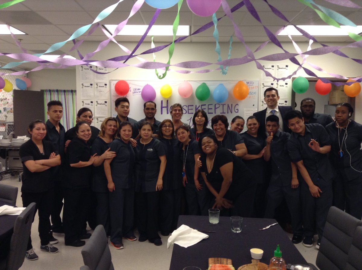 HyattTysons's tweet photo. The heart and soul of #HyattTysons from day one - the rock star housekeeping team! Celebrating #HyTyOneYear https://t.co/QPR7PsOsqi