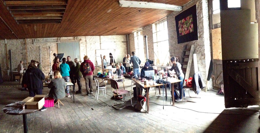 CommaFive's tweet photo. Lots of creative people here at #CommaFive today for 'Work In Progress.'
Support us on Kickstarter. https://t.co/OKPC7niC4C