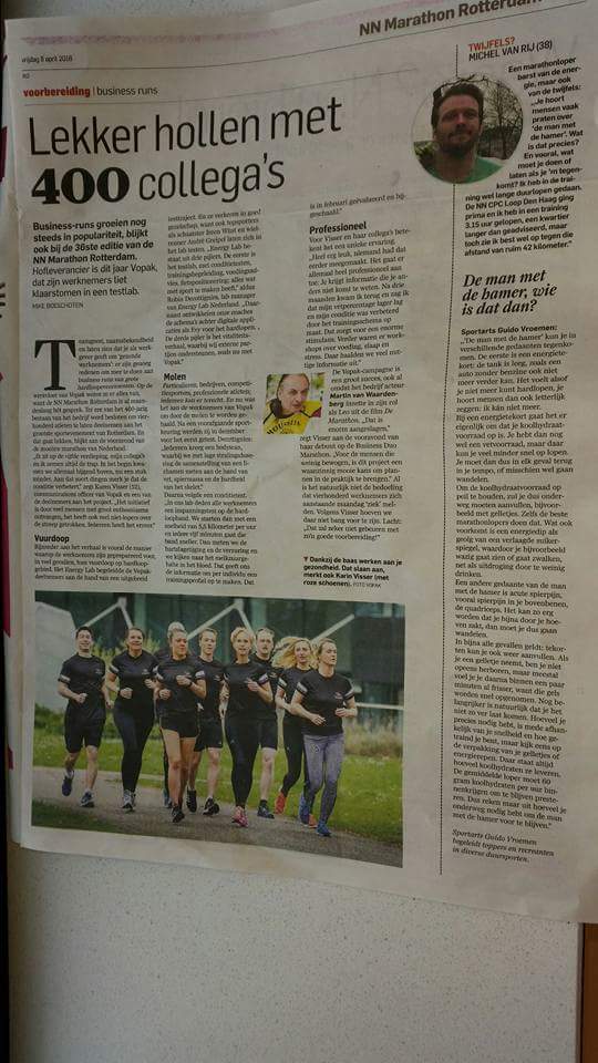 MBPromotion's tweet photo. Morgen lopen 400 collega's van @Vopak_Nederland mee met @MarathonRdam. Succes!!!! Aan de kleding zal het niet liggen https://t.co/275kBWQC7S