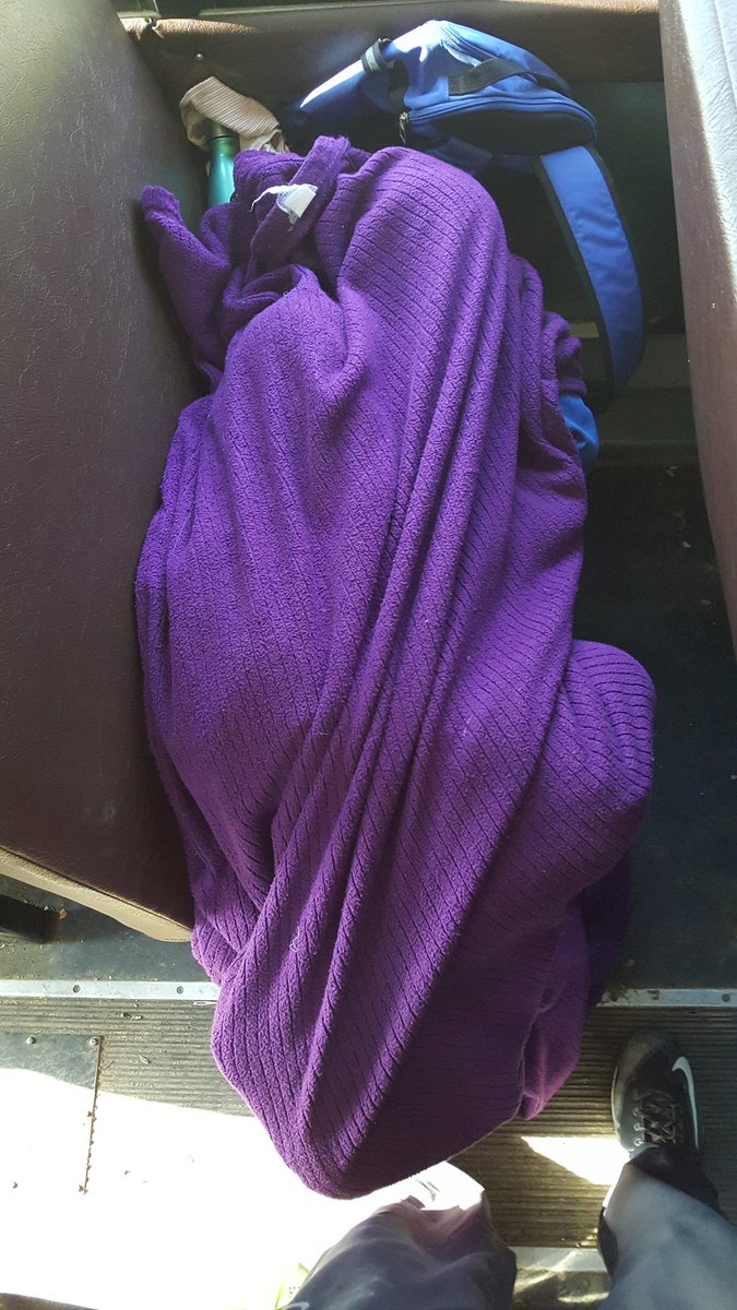 coachcclinton's tweet photo. When you're sleepy on the bus https://t.co/pEZPuat3n5