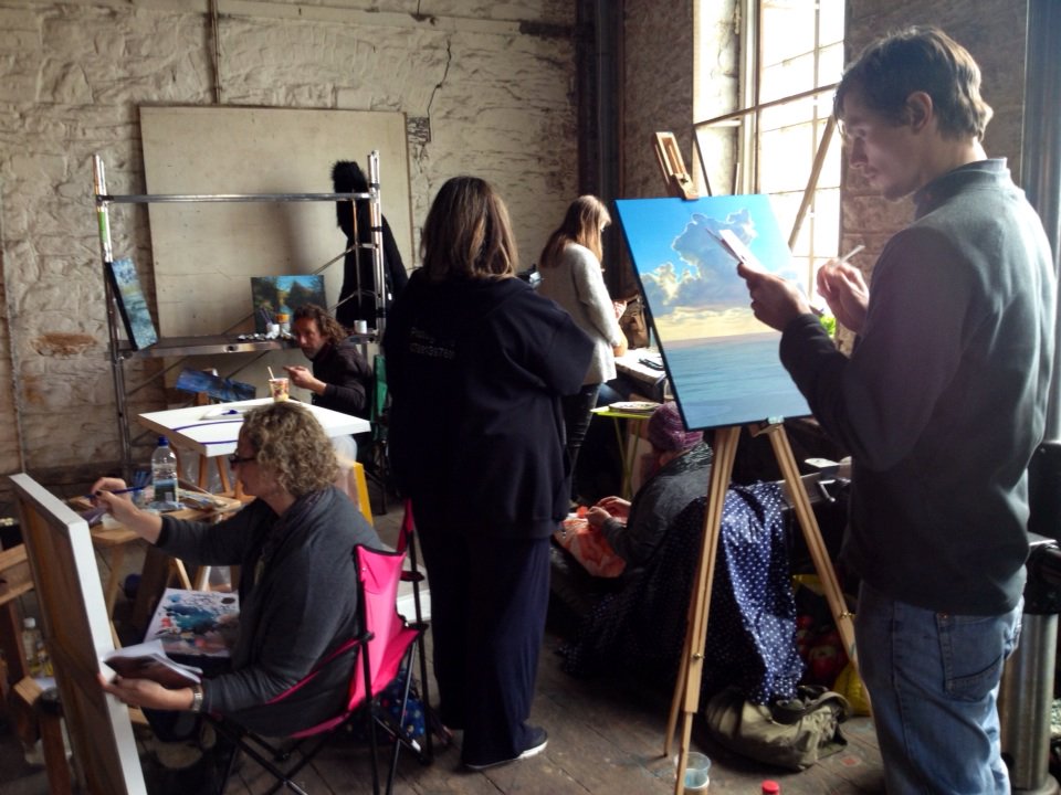 CommaFive's tweet photo. Loads of artists here for 'Work In Progress'
#Plymouth #CommaFive https://t.co/fnirAISDzH