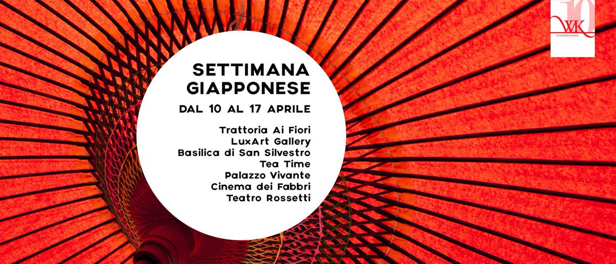 Domani inizia la SETTIMANA GIAPPONESE di #WunderkammerTs
Programma >> bit.ly/WK_SettimanaGi…