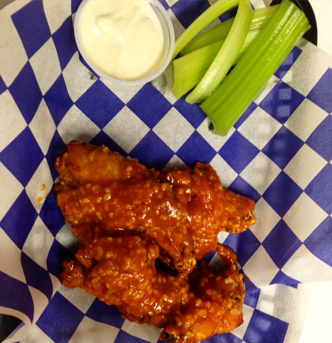 6 wings in garlic Parmesan sauce! #ABRoadEatsWB