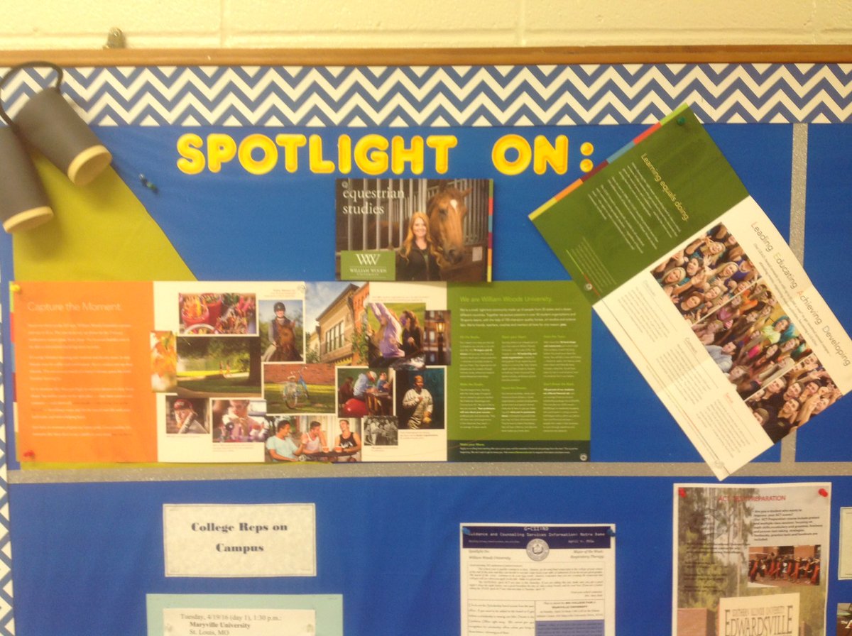 NDHSCounselor's tweet photo. Spotlight this past week on @WilliamWoodsU. #strongsmartwomen #iheartnd #proudtobearebel https://t.co/38710ZI42J