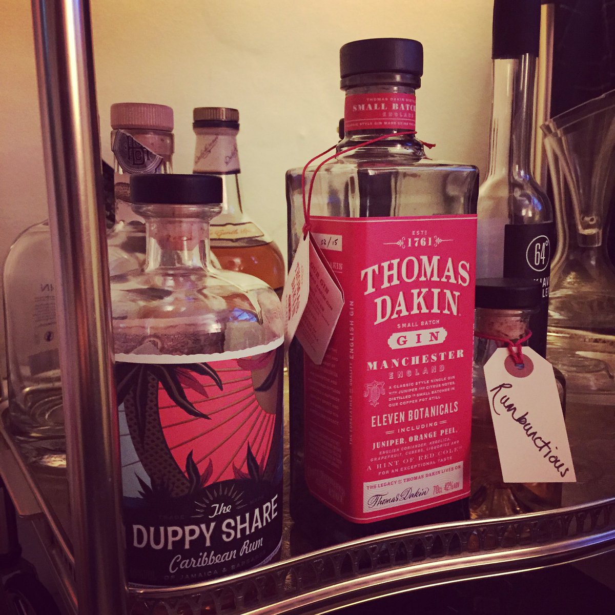 Current status of the #craftspirits trolley. Niche #rum #gin &amp; #whiskey