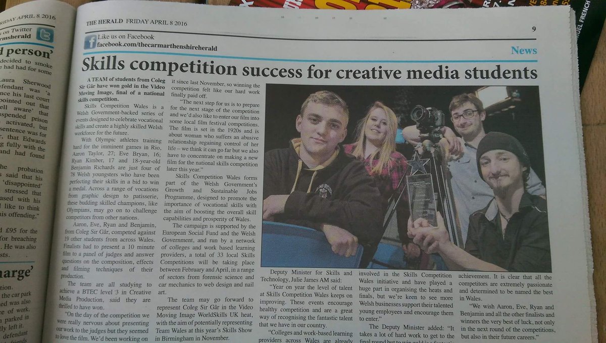 ATaylorFilms's tweet image. So we did it first film award, Accepted Revenge wins Gold at world skills competition! on to nationals next!