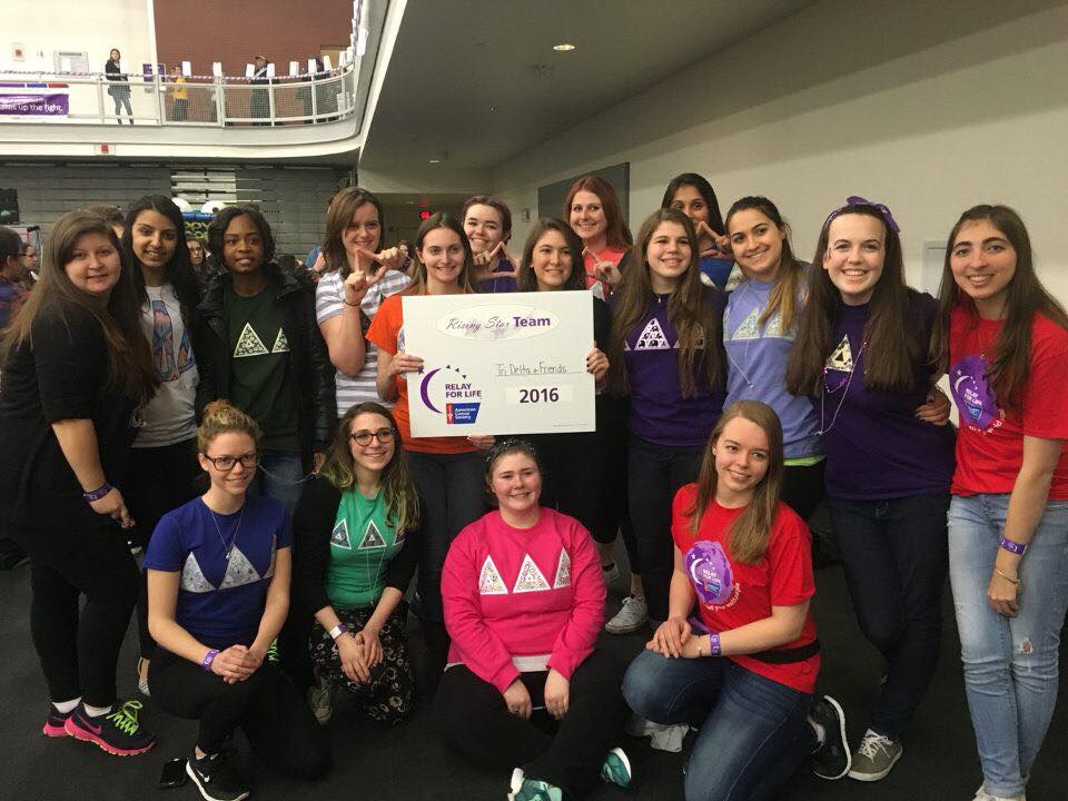 AU_TriDelta's tweet image. We are honored to be a Rising Star Team for Relay for Life 2016! #tridelta #adelphirelay #paintadelphipurple