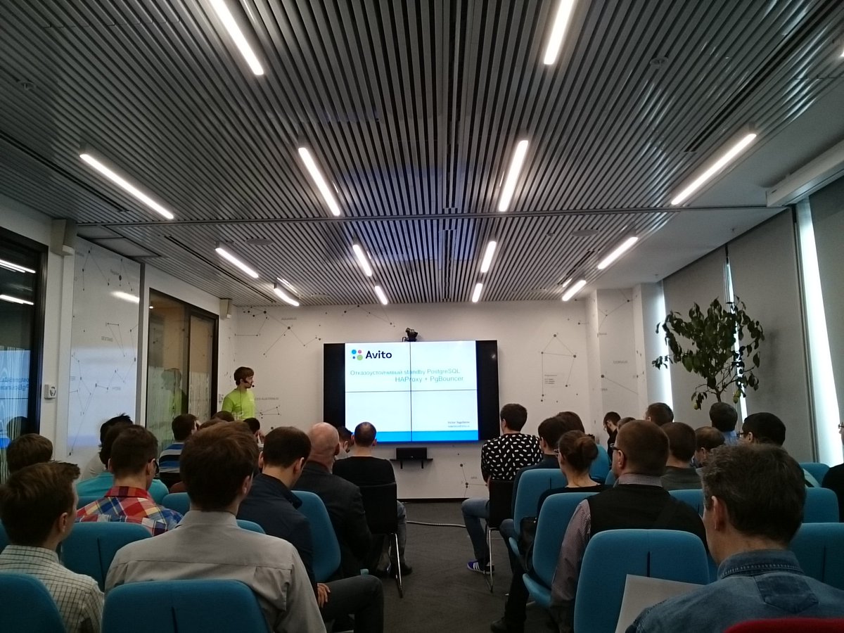 summerstyle's tweet photo. PostgreSQL meetup #PostgreSQLRussia Avito https://t.co/upY9qq2eQQ