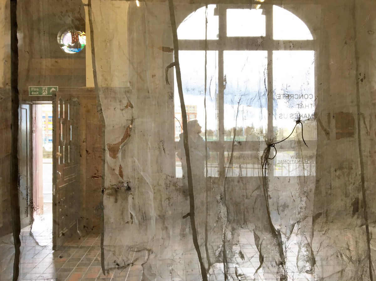 a_cordovil's tweet photo. André Komatsu 'Borders 1' at Civic Room @gifestival #AndreKomatsu https://t.co/npisdFTNoG