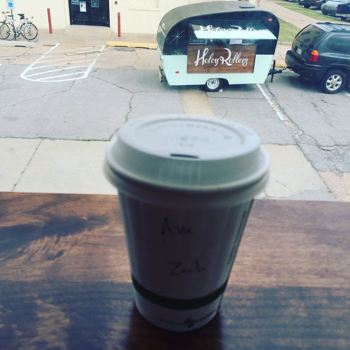 UrbanCityPops's tweet photo. Enjoying an Americano from @junctioncoffeeokc while checking out @holeyrollers at @okcfarmersmarket! #keepitlocal https://t.co/IDE7BNxuiQ