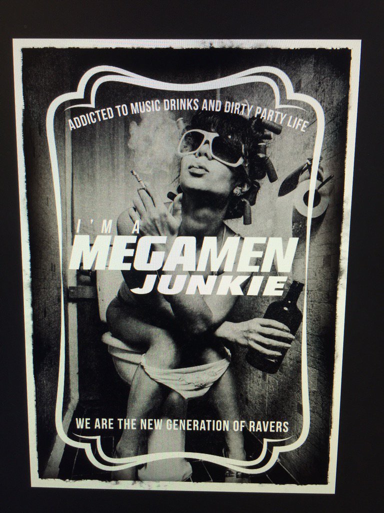 #megamen #junkie gear ! #festival #summer 16 new generation of #ravers #addicted to music party drinks