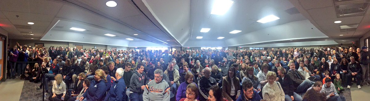 So this is just the overflow room for <a href="/JohnKasich/">John Kasich</a> today in Greece, NY...