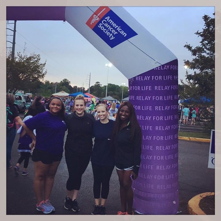 Our SFA Nurses showing support at the Relay For Life event!! #cancerawarness