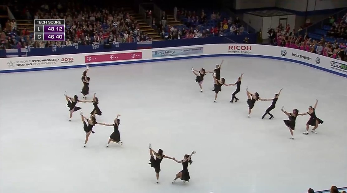 14. Team France(Les Zoulous)
♪映画「GREASE」より
フランスらしい、軽快でおしゃれなプログラム！
このチームは男性の使い方がうまいね！