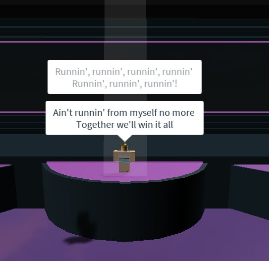 RBLX_RoEsc's tweet photo. Our previous winner, scozcp291, returns to the stage to perform Runnin'! #RoEscGrandFinal https://t.co/yUgcPKxEJU