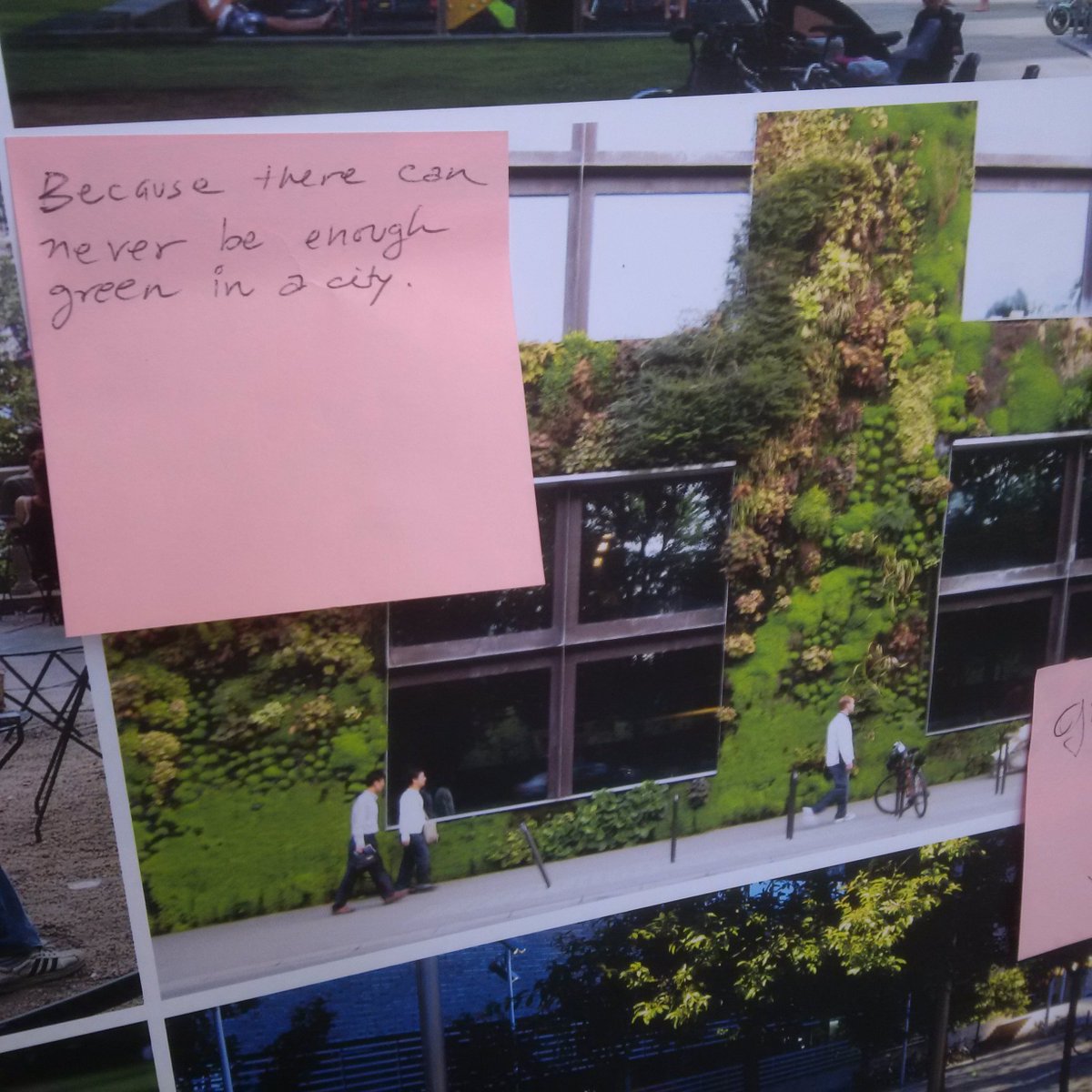 AndrewFarncombe's tweet image. "Because there can never be enough green in a city". #DTadvice for #TOcore from citizens at #TOPiPS Ref Library now