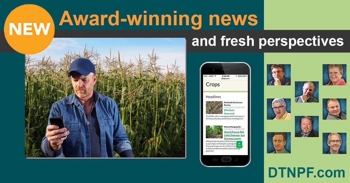 dtnpf's tweet photo. Catch up on the market news you missed in #Plant16. New #DTNPF = more #agnews & insights. https://t.co/N7qo6T8ylC https://t.co/DjmTGPEAWH