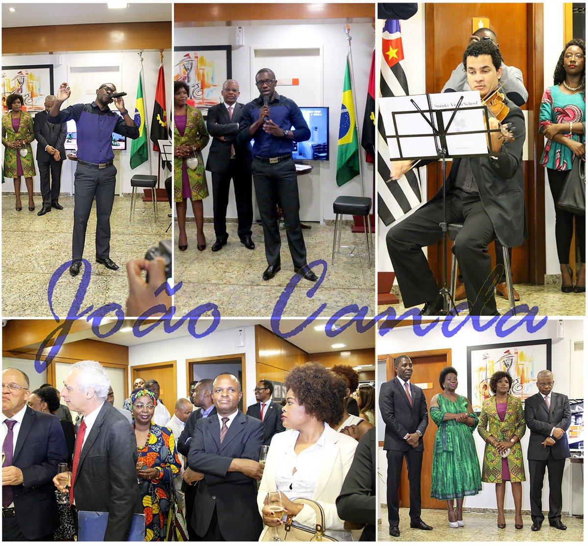 Apresentação de João Canda para Diplomatas e Convidados no Consulado Geral de Angola em São Paulo...