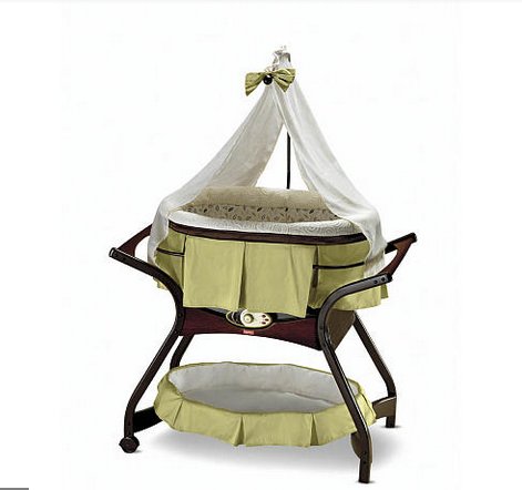 *setting up the bassinet Cary &amp; I bought*