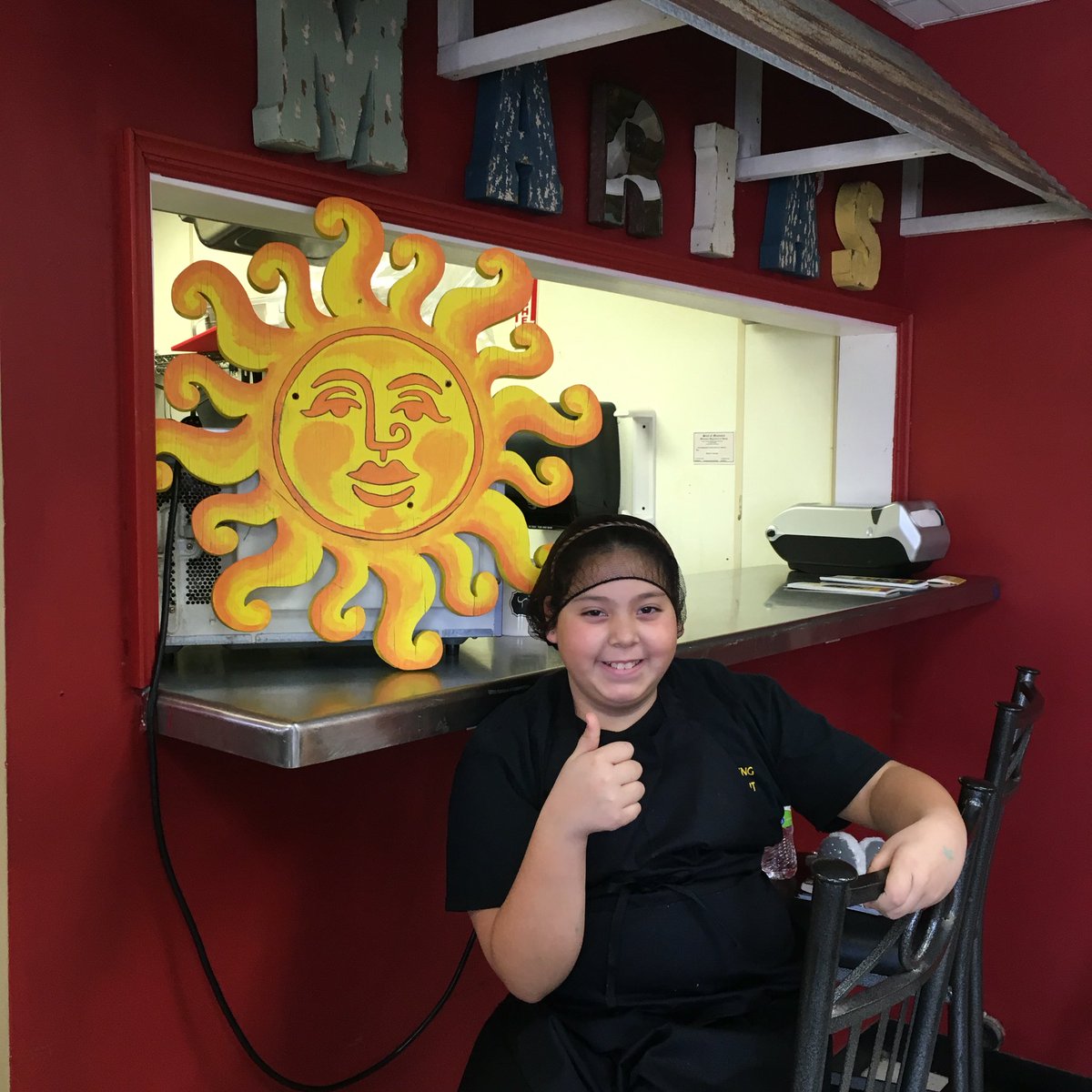 Maria's Kitchen is open from 11 am - 2 pm Mon. Tue. Wed. Fri. &amp; Sat. We aré closed Th &amp; Sun.