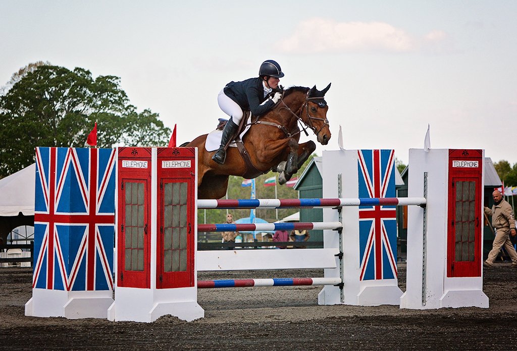 eventingnation's tweet photo. Maya Black and Doesn't Play Fair are your new CIC3* leaders after show jumping at #TheFork https://t.co/fBy3d89036