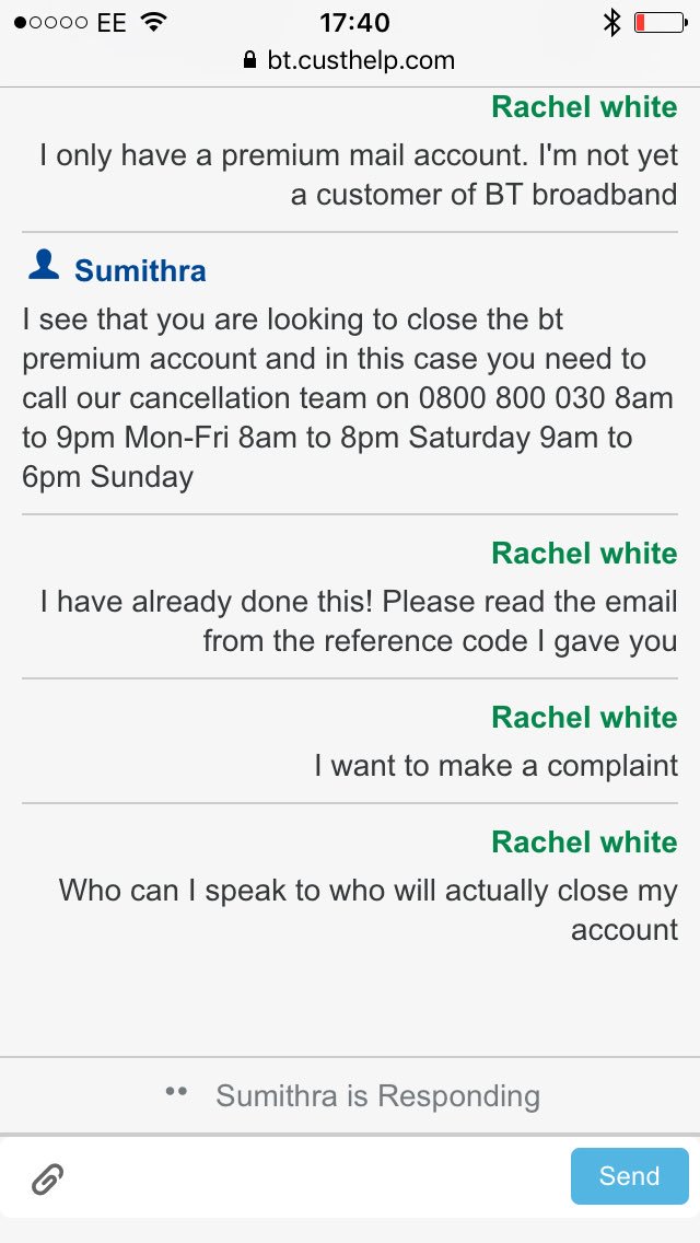 Gingerbird1980's tweet photo. And the @BTCare saga continues. @Plusnet here we come! #exasperated #badservice #btdoesntcare https://t.co/5oO5SVbWRb
