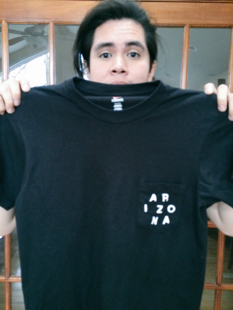 arizona's tweet image. The last of 25 shirts. Want it? We&apos;re giving it away! RT&amp;amp;Fav to win! Size S
Come see us at Webster Hall on Thursday!