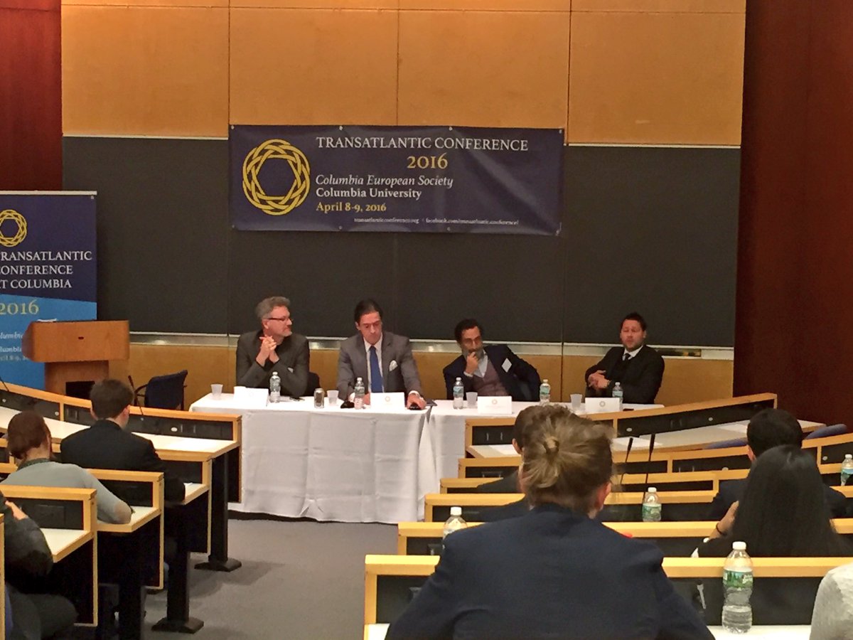 ColumbiaEurope's tweet photo. Happening now: A Common EU Foreign Policy? at the @transatlantic_c, moderated by EI Director @adam_tooze https://t.co/nxX4SBh4f6