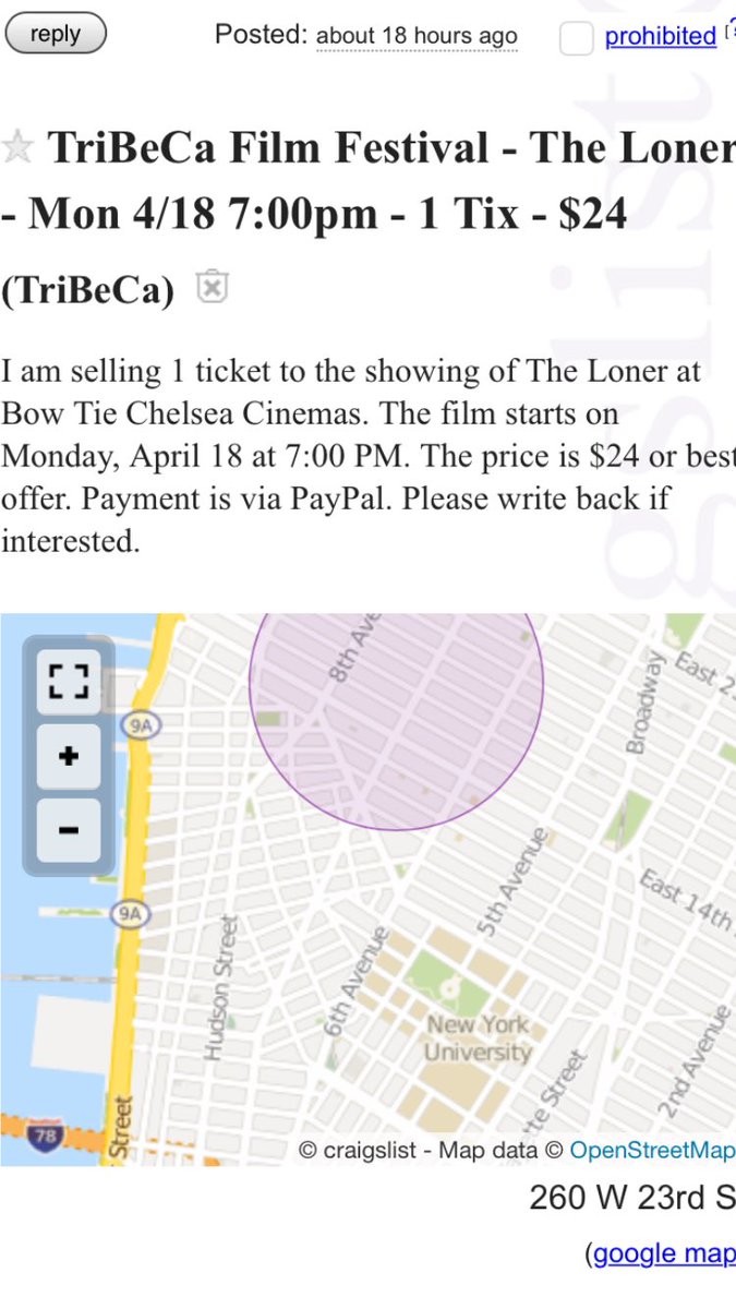 TheLonerMovie's tweet photo. More scalpers ... @Tribeca screenings selling out fast! #Tribeca2016 #TheLoner https://t.co/3qBR5ERnXs
